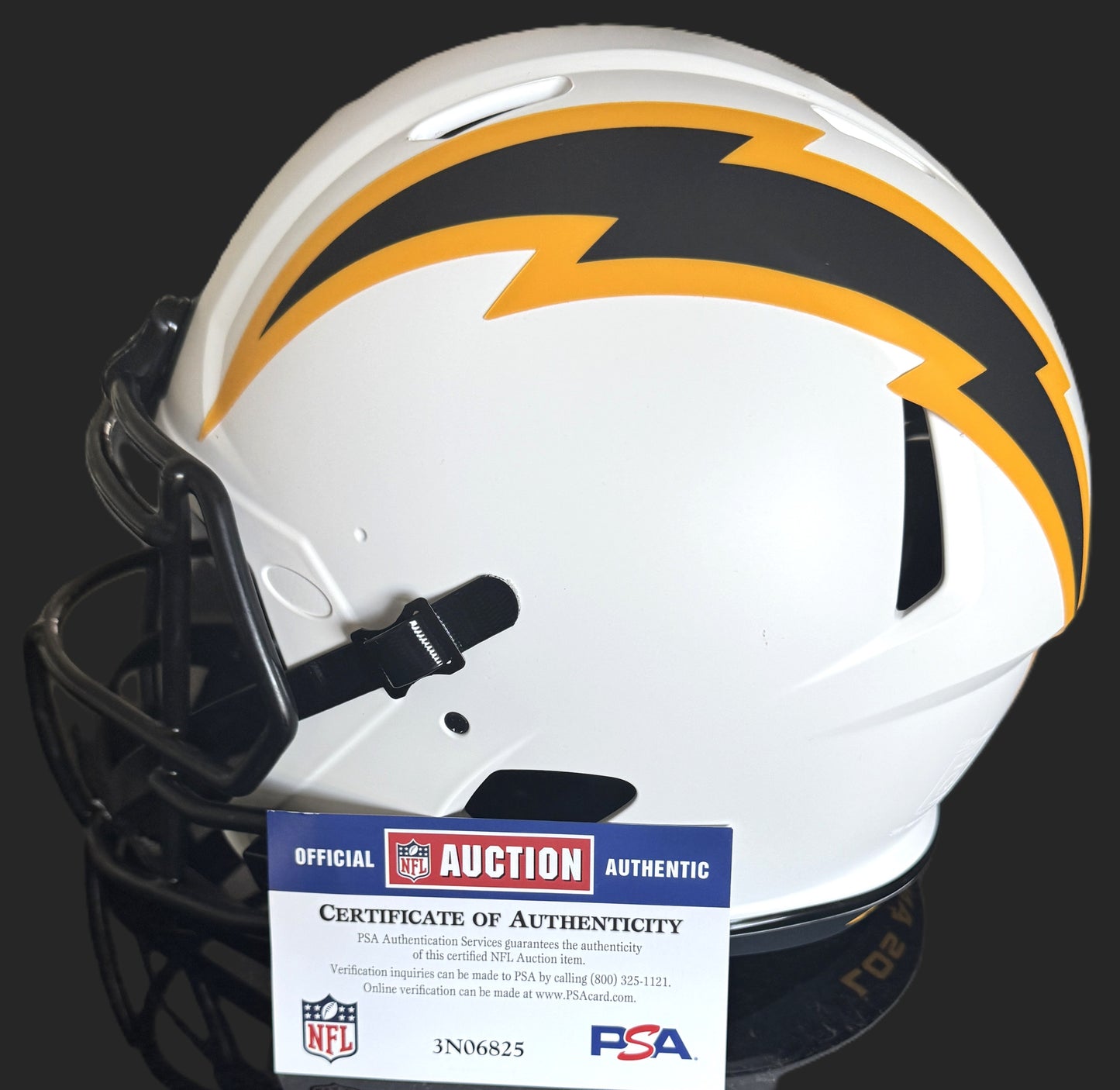 Brenden Rice Signed Los Angeles Chargers⚡Full-Size Authentic Lunar Eclipse Speed Helmet💥