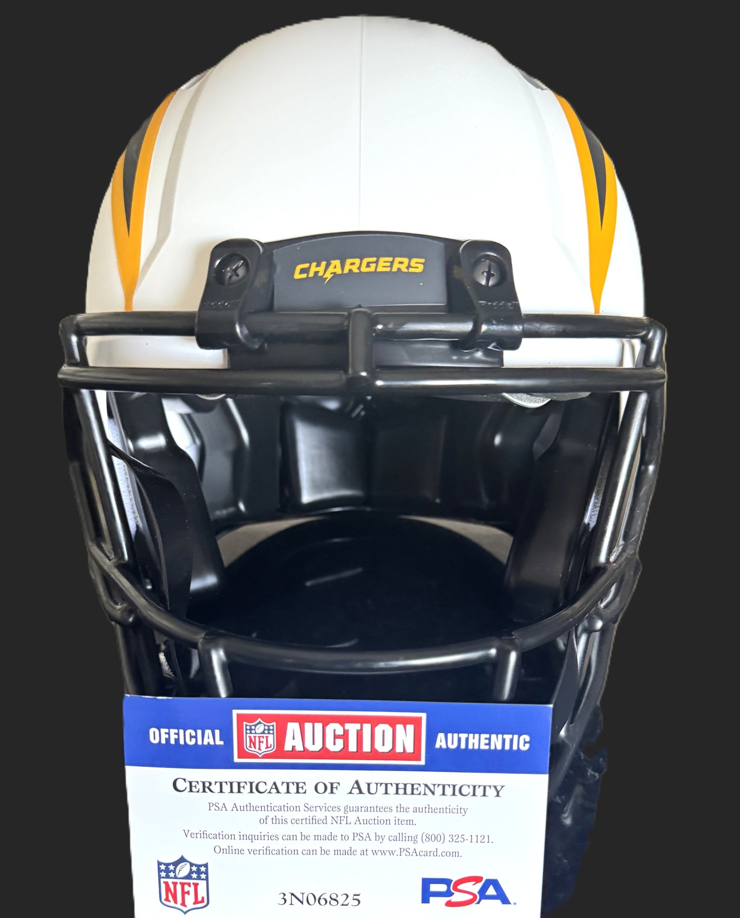 Brenden Rice Signed Los Angeles Chargers⚡Full-Size Authentic Lunar Eclipse Speed Helmet💥