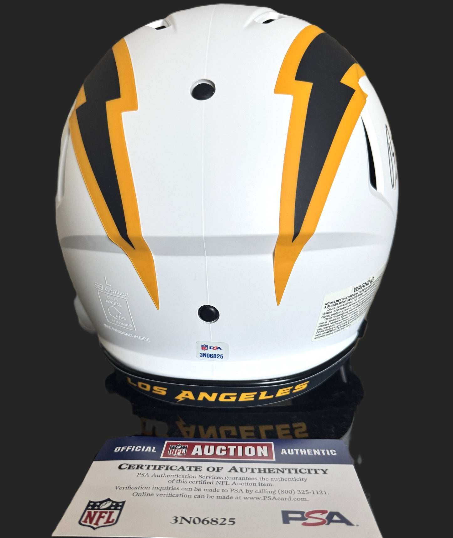 Brenden Rice Signed Los Angeles Chargers⚡Full-Size Authentic Lunar Eclipse Speed Helmet💥