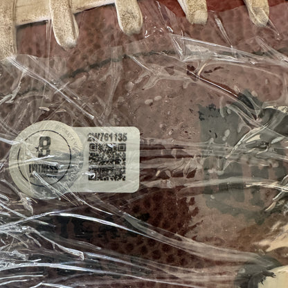 Mike Evans GAME USED Signed + Inscribed "NFL Record Season" Wilson Duke Ball Tampa Bay Buccaneers 24-25 Season Inc. Proof of Authenticity 🛡️