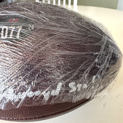 Mike Evans GAME-USED Signed & Inscribed Tampa Bay Buccaneers Duke Ball 24-25 Season Inscription reads “11th Straight 1,000 yd Szn!”