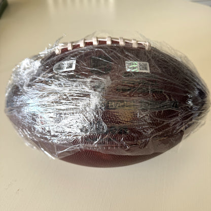Mike Evans GAME-USED Signed & Inscribed Tampa Bay Buccaneers Duke Ball 24-25 Season Inscription reads “11th Straight 1,000 yd Szn!”
