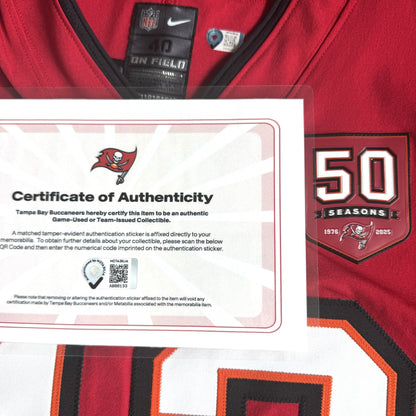 Mike Evans GAME / TEAM ISSUED Tampa Bay Buccaneers Nike NFL Jersey Including COA