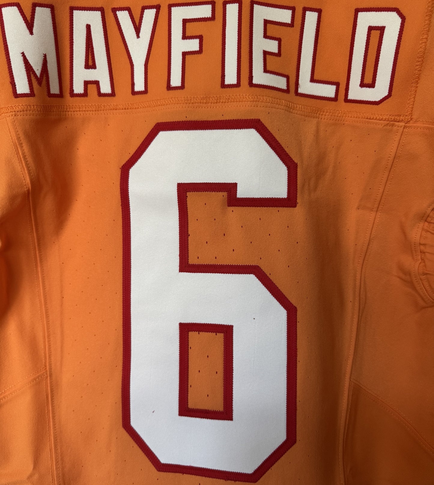 Baker Mayfield GAME ISSUED Tampa Bay Buccaneers On-Field Nike NFL Creamsicle Jersey Including COA
