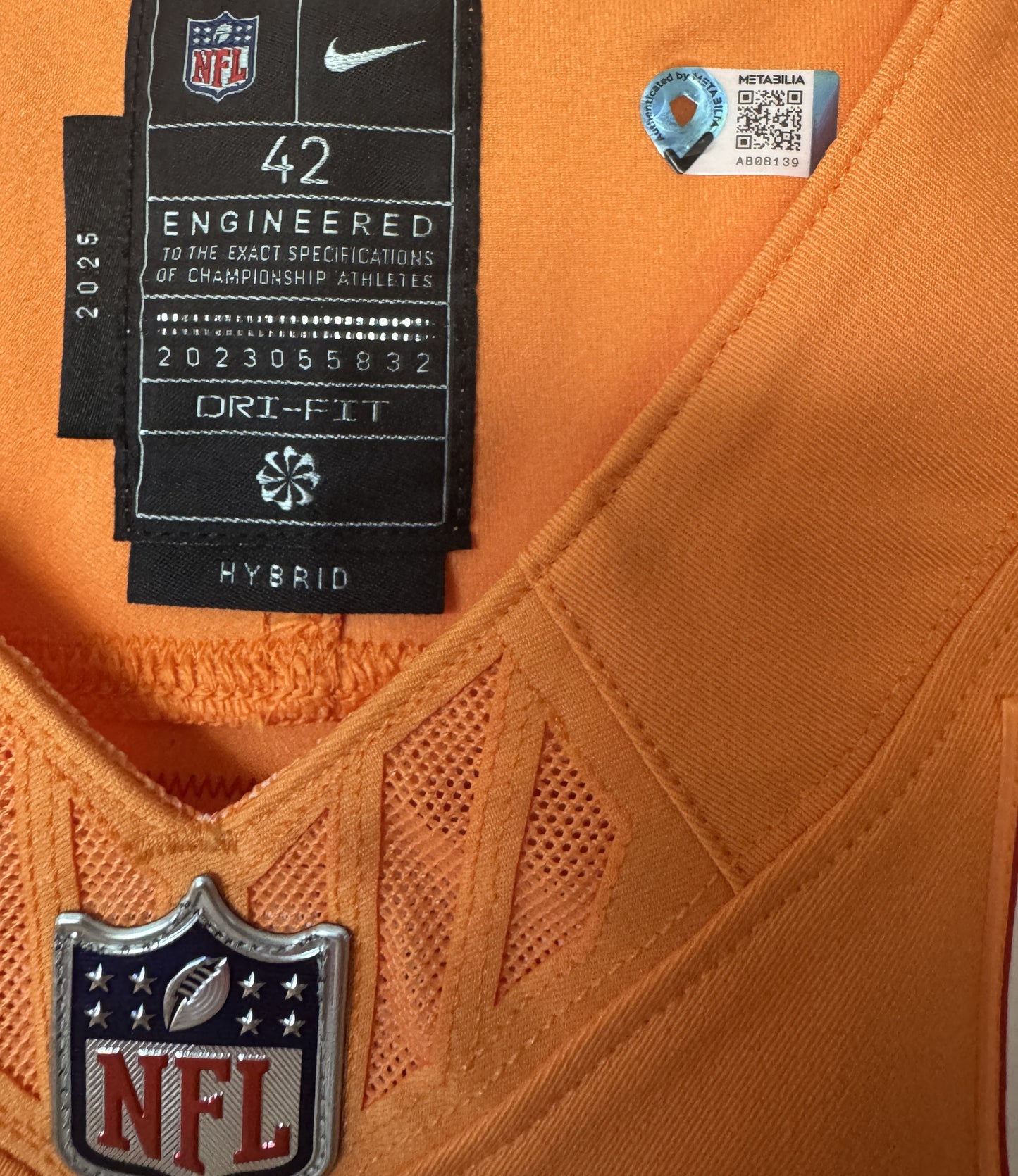 Baker Mayfield GAME ISSUED Tampa Bay Buccaneers On-Field Nike NFL Creamsicle Jersey Including COA