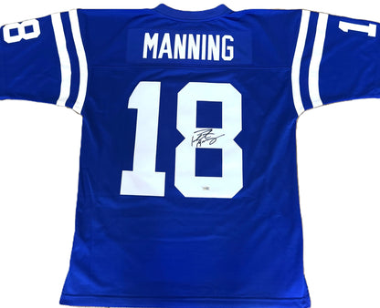 Peyton Manning Hand Signed Indianapolis Colts Mitchell & Ness Throwback NFL Jersey Inc. Fanatics Authenticity 🛡️