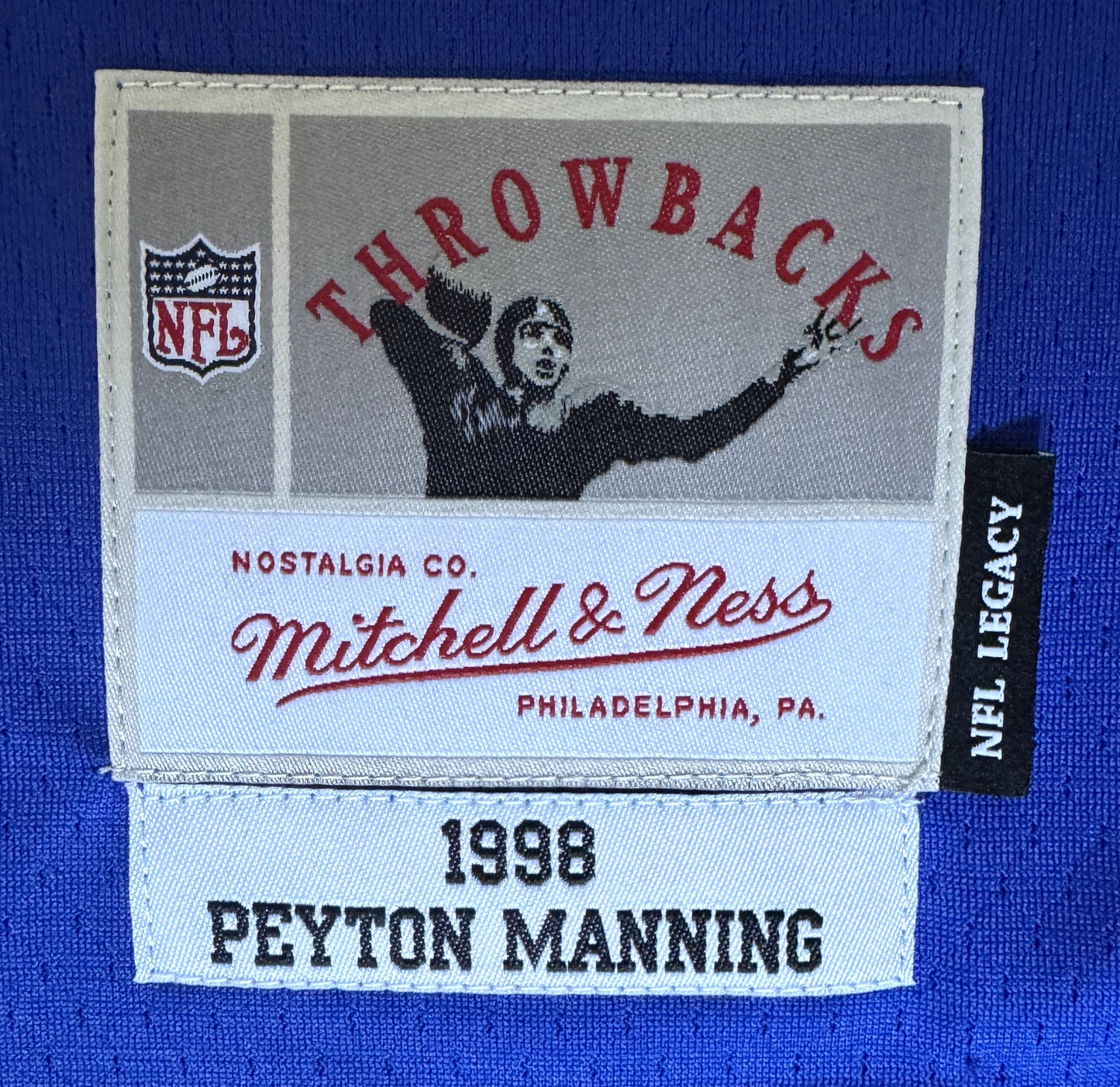 Peyton Manning Hand Signed Indianapolis Colts Mitchell & Ness Throwback NFL Jersey Inc. Fanatics Authenticity 🛡️