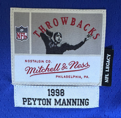 Peyton Manning Hand Signed Indianapolis Colts Mitchell & Ness Throwback NFL Jersey Inc. Fanatics Authenticity 🛡️