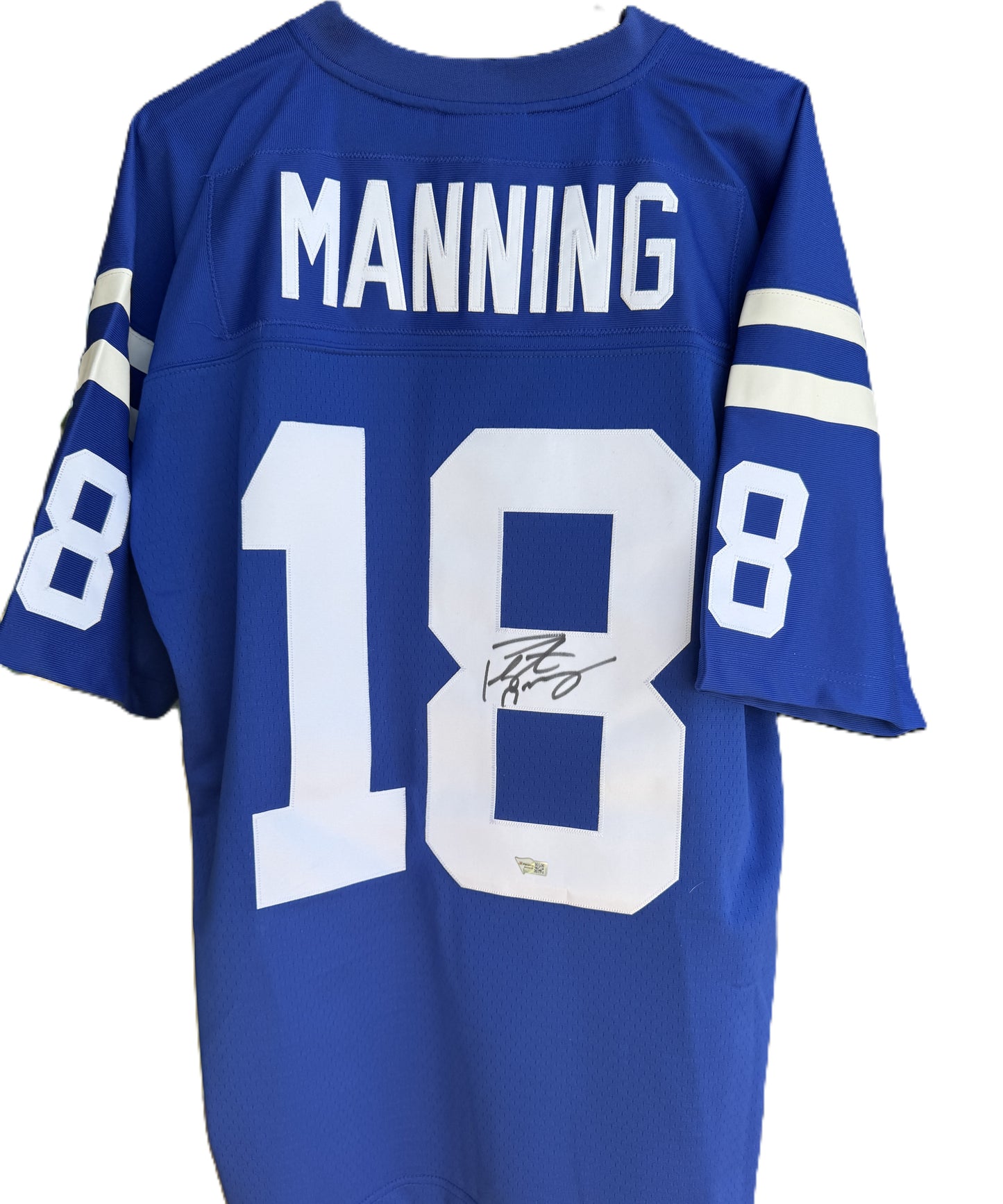 Peyton Manning Hand Signed Indianapolis Colts Mitchell & Ness Throwback NFL Jersey Inc. Fanatics Authenticity 🛡️