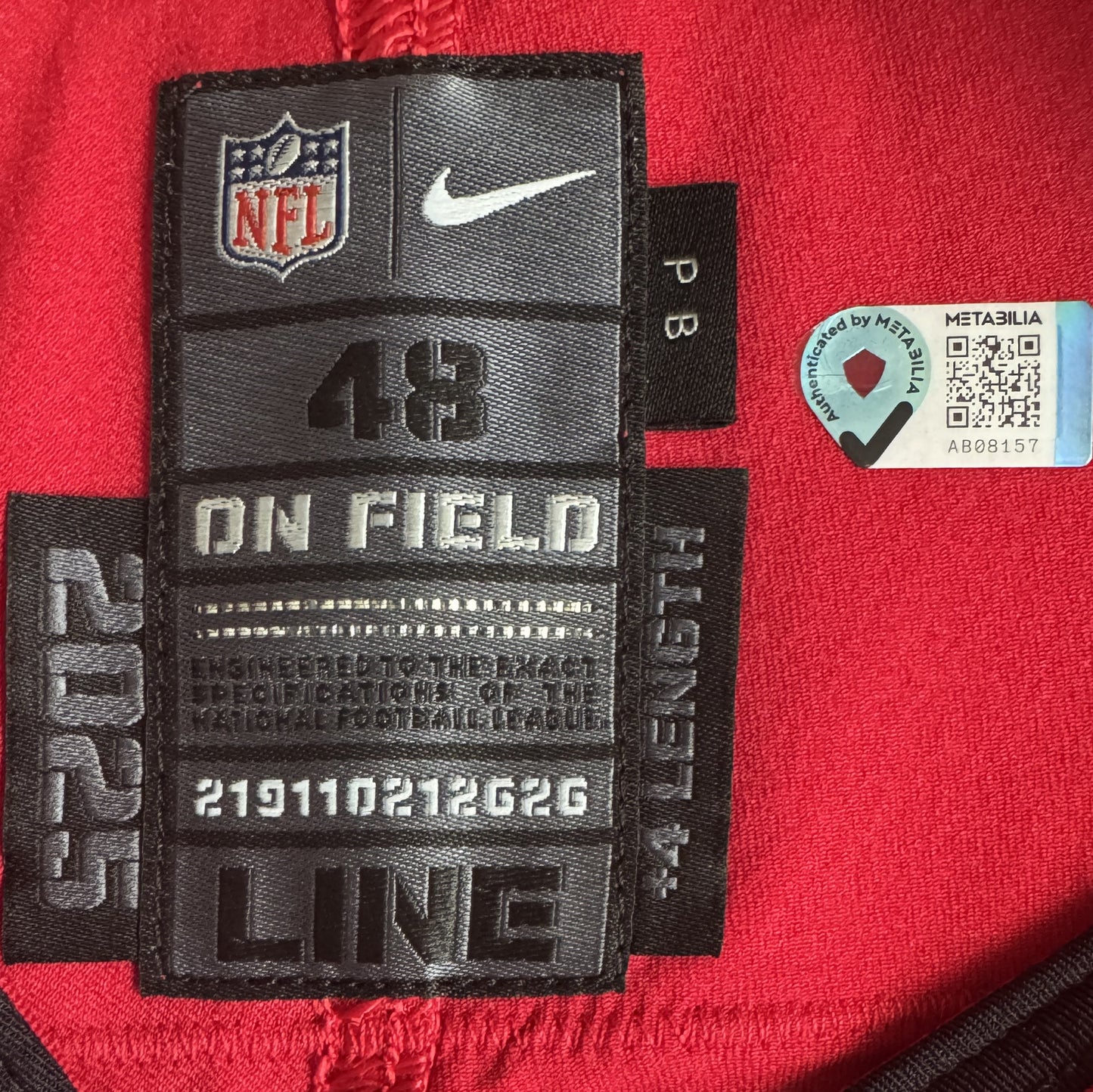 Vita Vea GAME ISSUED 🔥Tampa Bay Buccaneers Nike On-Field NFL Jersey 👕 Inc. COA