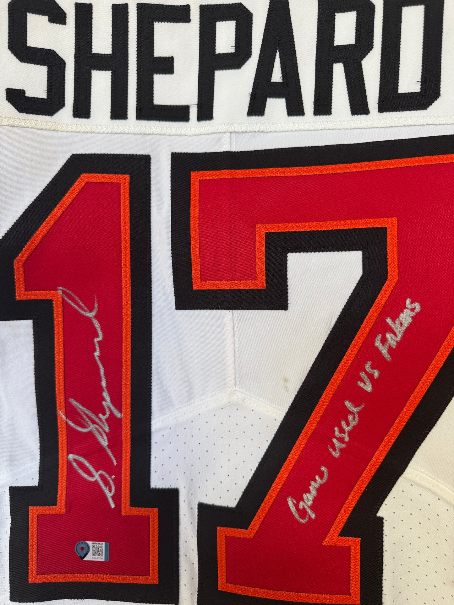 Sterling Shepard Signed & Inscribed GAME WORN 09/07/25 Tampa Bay Buccaneers Nike NFL Jersey vs. Atlanta Falcons Includes COA 📄