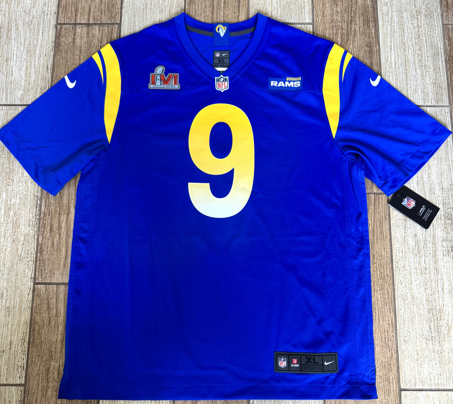 Matthew Stafford Signed✍️ Los Angeles Rams Nike Jersey Inscribed SB LVI Champs