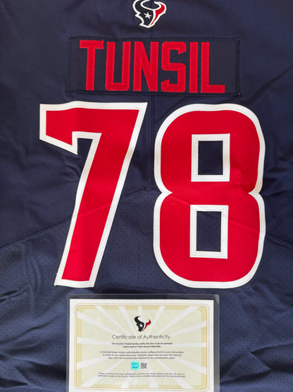 Laremy Tunsil Team Issued 💪 Color Rush Houston Texans Nike NFL Jersey 👕 Inc. COA 📄