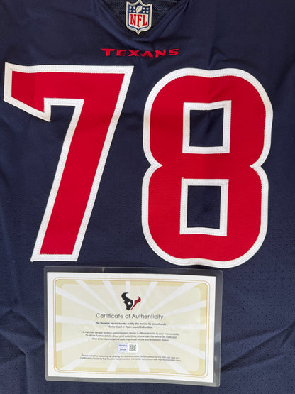 Laremy Tunsil Team Issued 💪 Color Rush Houston Texans Nike NFL Jersey 👕 Inc. COA 📄