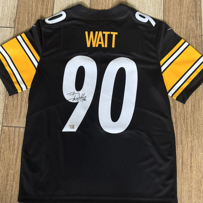 T. J. Watt Hand-Signed ✍️ Pittsburgh Steelers AUTHENTIC Nike NFL Jersey 👕 Includes Fanatics Hologram for Authenticity 🛡️