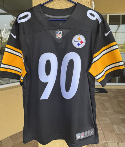 T. J. Watt Hand-Signed ✍️ Pittsburgh Steelers AUTHENTIC Nike NFL Jersey 👕 Includes Fanatics Hologram for Authenticity 🛡️