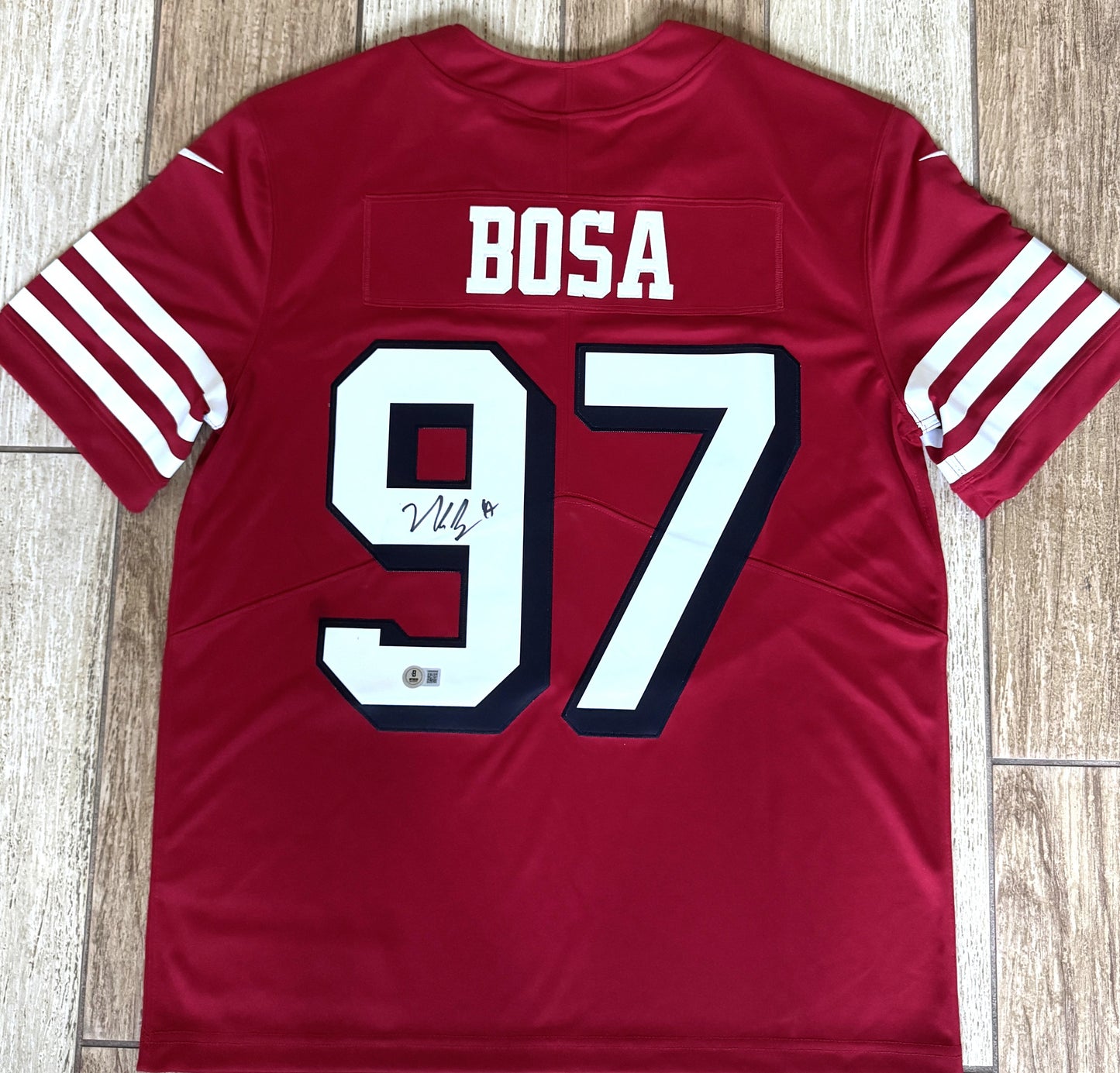 Nick Bosa Hand-Signed✍️San Francisco 49ers Nike NFL Jersey👕Memorabilia💥