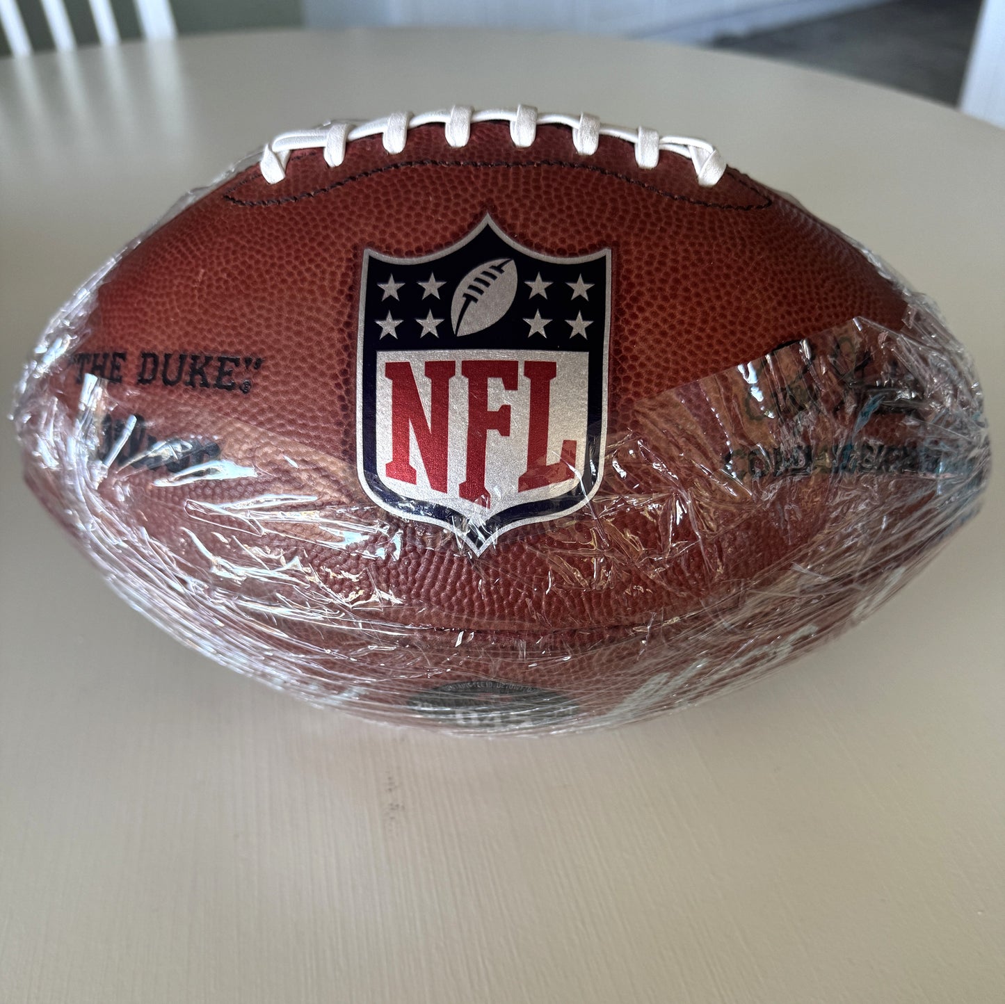 Mike Evans + Baker Mayfield Dual Signed GAME USED Wilson DUKE Ball Tampa Bay Buccaneers Proof of Authenticity included 📄