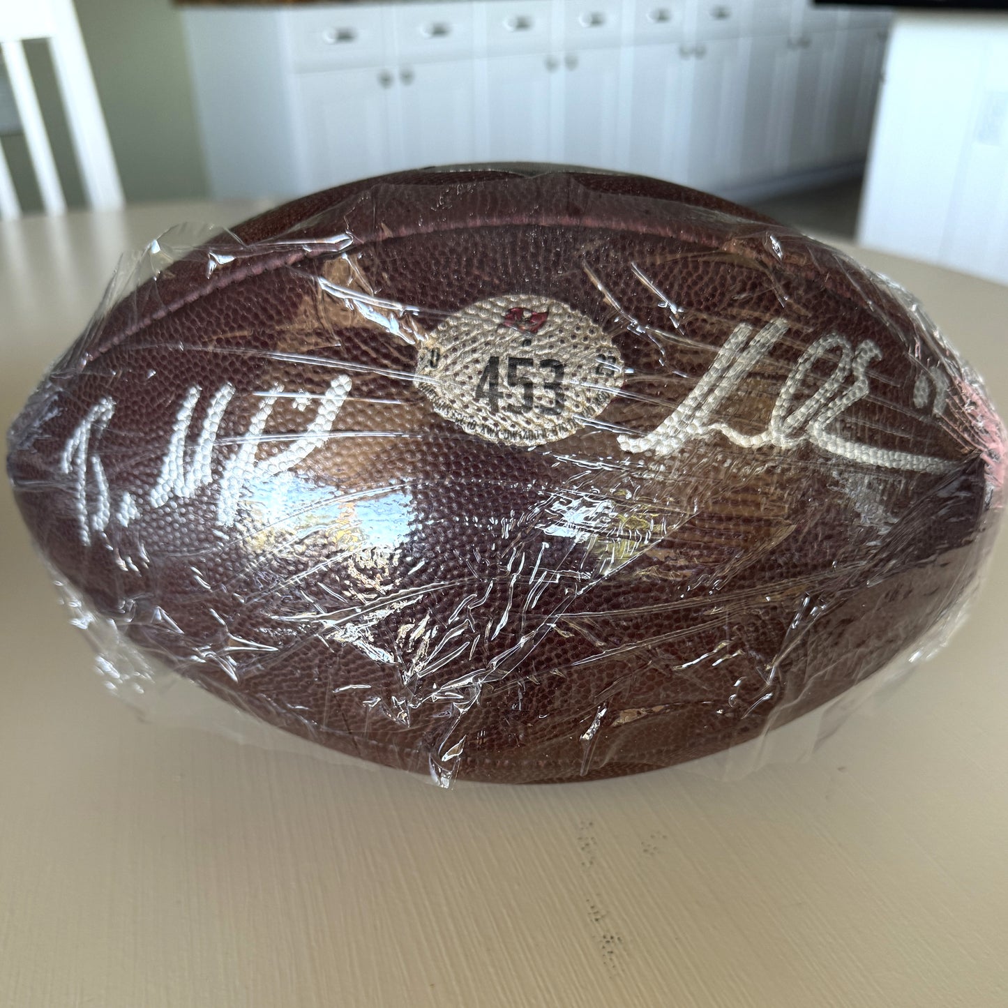 Baker Mayfield and Mike Evans DUAL Signed GAME USED Wilson DUKE Ball 🏈 Tampa Bay Buccaneers Proof of Authenticity included 📄🛡