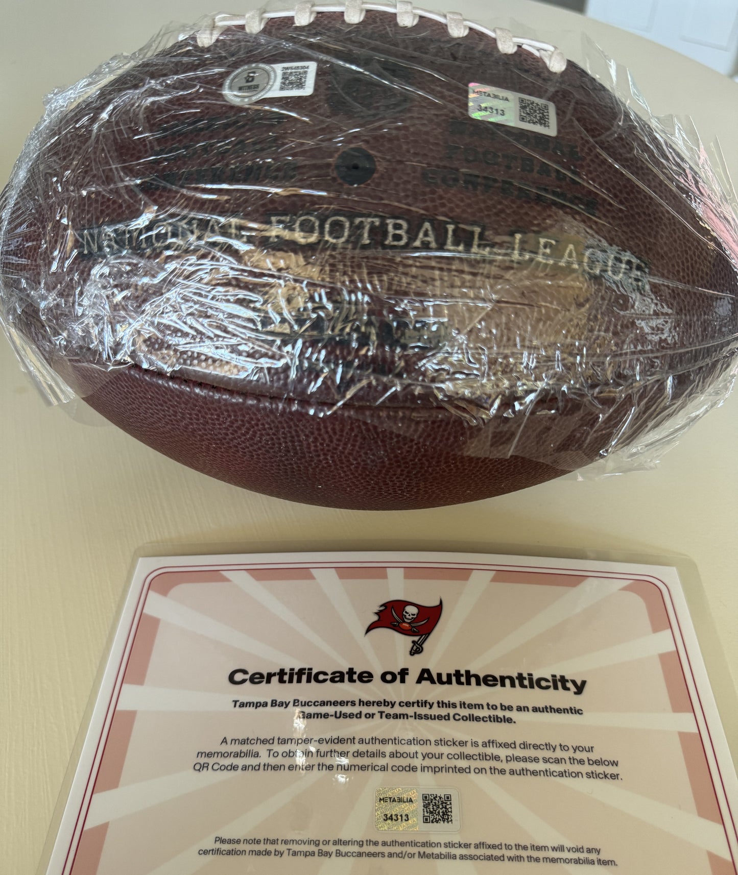 Baker Mayfield and Mike Evans DUAL Signed GAME USED Wilson DUKE Ball 🏈 Tampa Bay Buccaneers Proof of Authenticity included 📄🛡