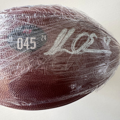 Mike Evans + Baker Mayfield Dual Signed GAME USED Wilson DUKE Ball Tampa Bay Buccaneers Proof of Authenticity included 📄