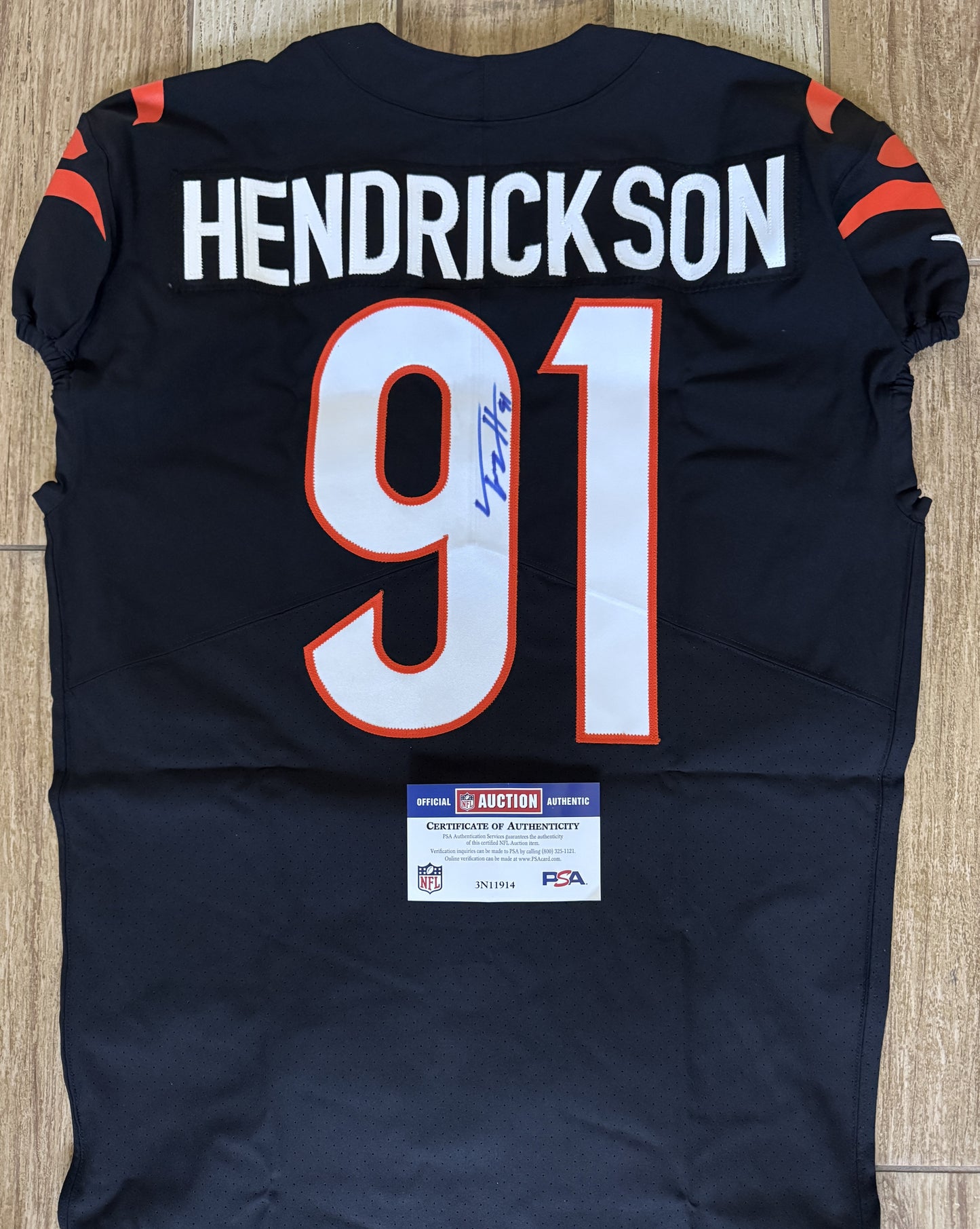 Trey Hendrickson Signed✍️Cincinnati Bengals🐅Authentic Nike NFL Jersey👕🧡🖤