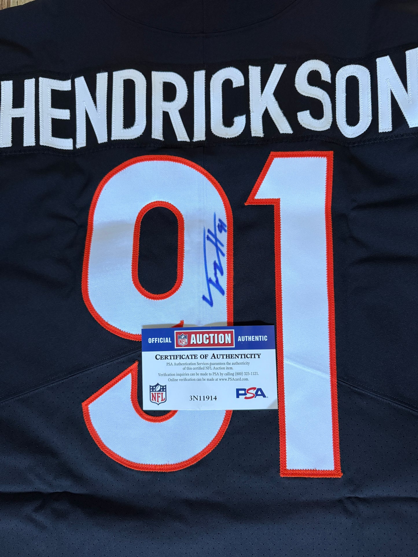 Trey Hendrickson Signed✍️Cincinnati Bengals🐅Authentic Nike NFL Jersey👕🧡🖤