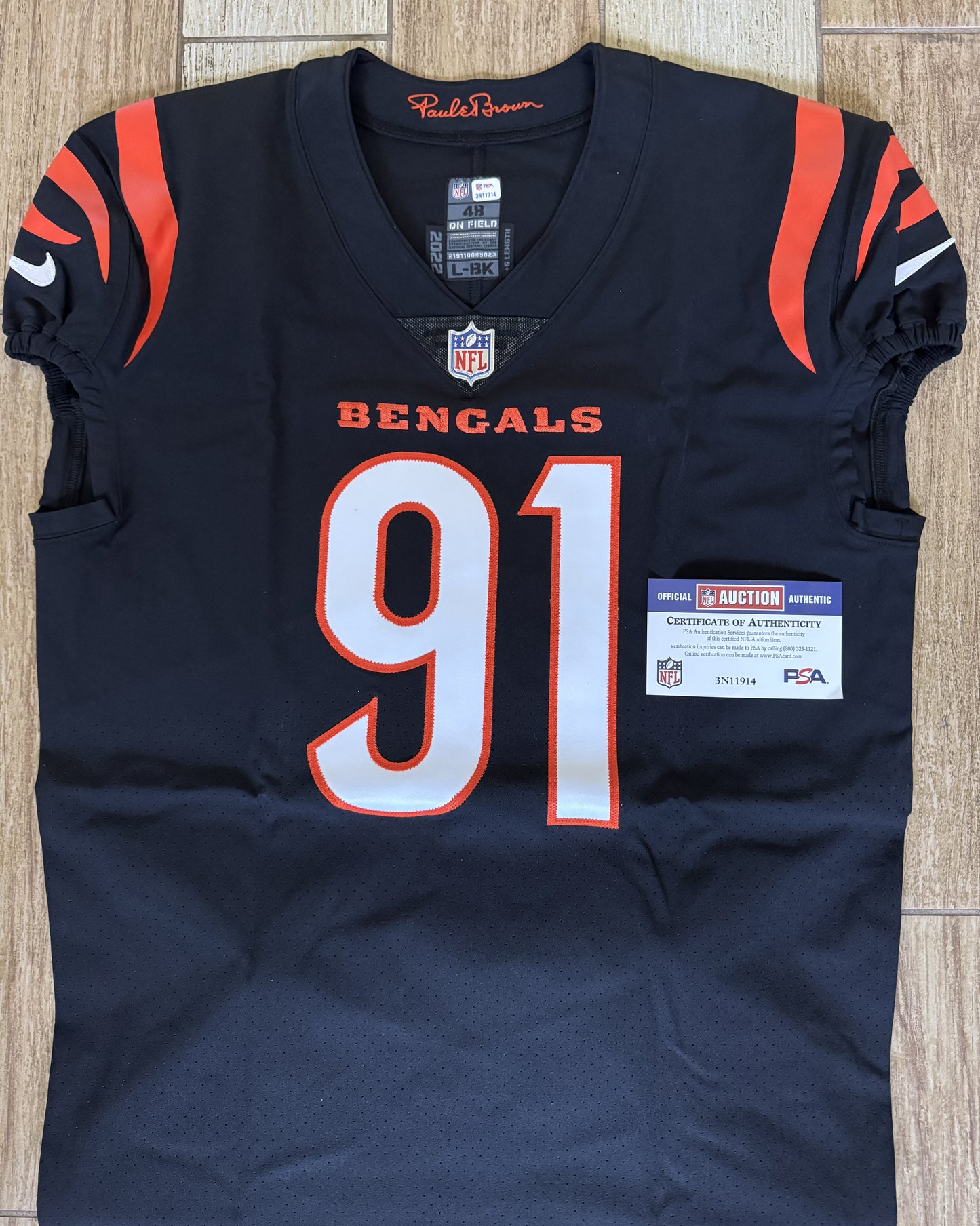 Trey Hendrickson Signed✍️Cincinnati Bengals🐅Authentic Nike NFL Jersey👕🧡🖤