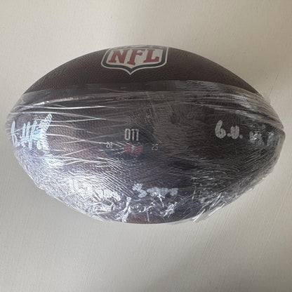 Baker Mayfield GAME USED 💪 09/07/25 Signed + Inscribed Ball Tampa Bay Buccaneers vs Atlanta Falcons Proof of Authenticity included 🛡️