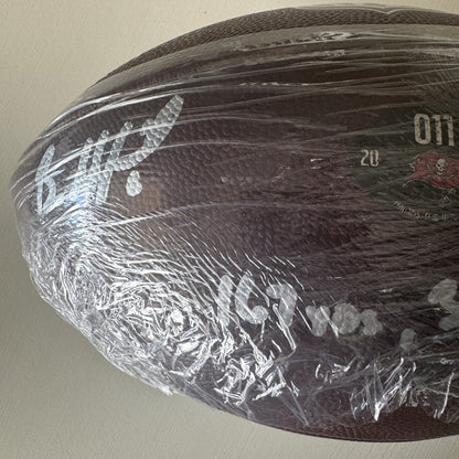 Baker Mayfield GAME USED 💪 09/07/25 Signed + Inscribed Ball Tampa Bay Buccaneers vs Atlanta Falcons Proof of Authenticity included 🛡️