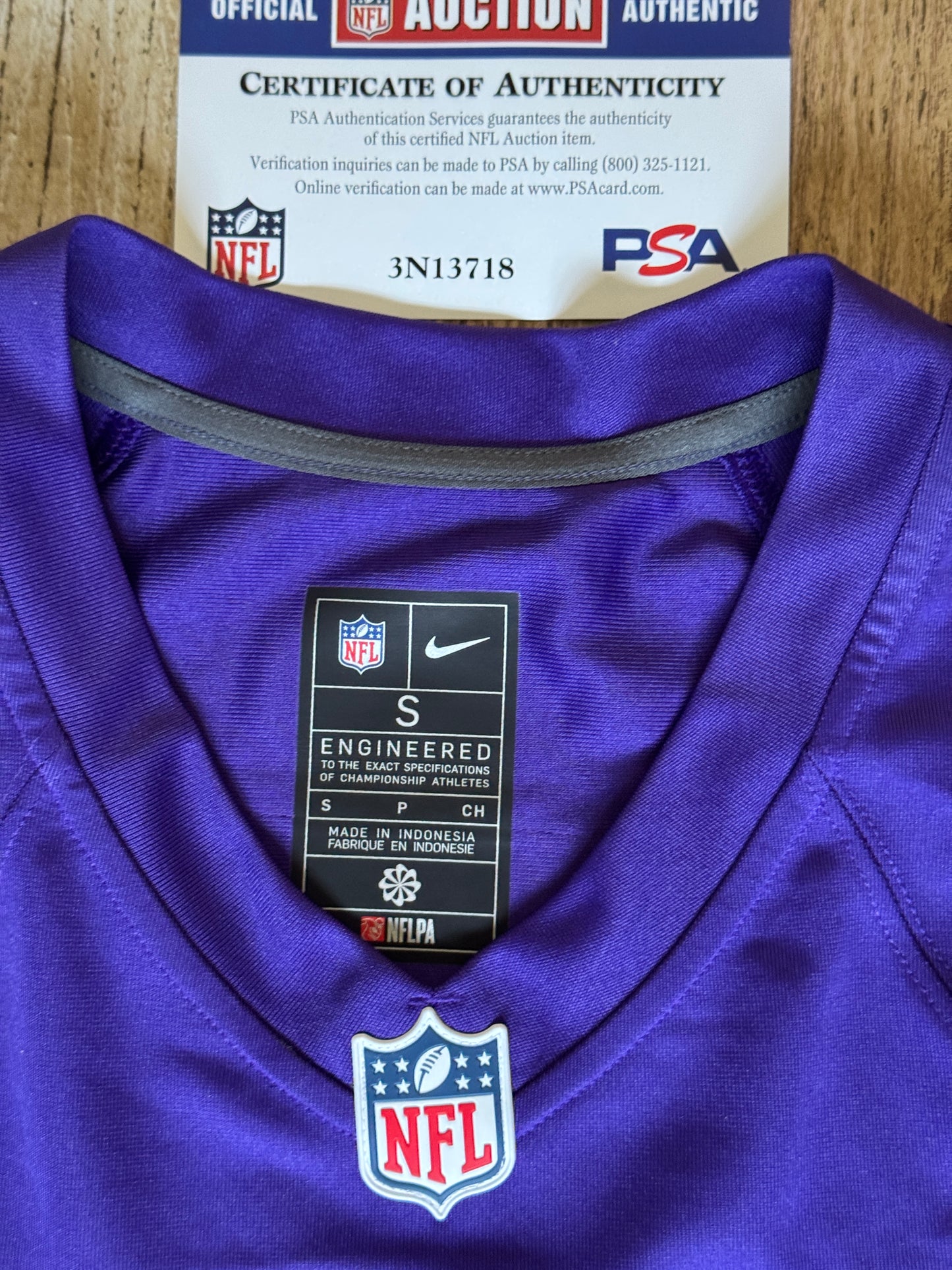 Sam Darnold Hand Signed ✍️ Minnesota Vikings Nike NFL Jersey👕 Also includes PSA Authenticity 🛡️