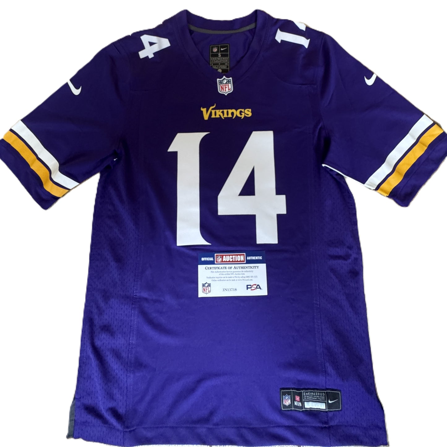 Sam Darnold Hand Signed ✍️ Minnesota Vikings Nike NFL Jersey👕 Also includes PSA Authenticity 🛡️