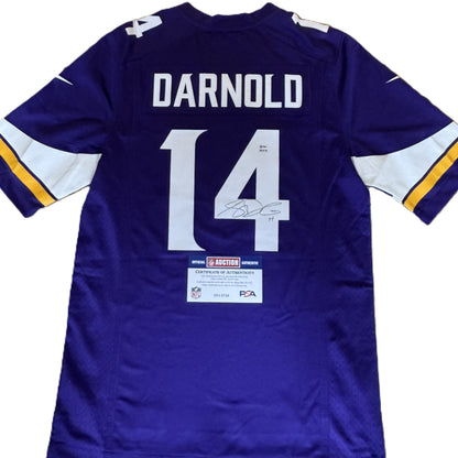 Sam Darnold Hand Signed ✍️ Minnesota Vikings Nike NFL Jersey👕 Also includes PSA Authenticity 🛡️