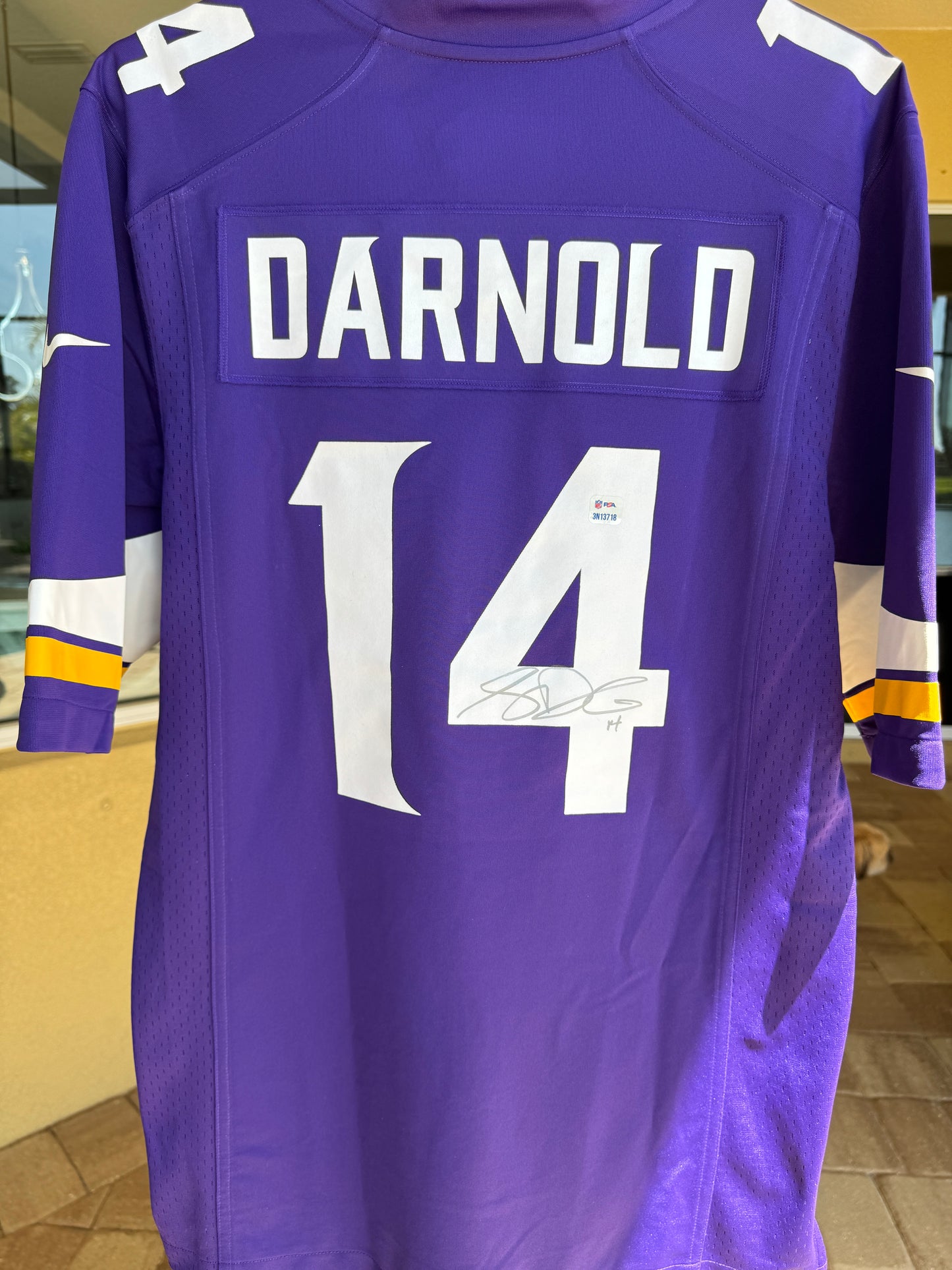 Sam Darnold Minnesota Vikings Signed✍️Replica Nike Jersey👕NFL Memorabilia💜