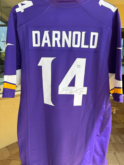 Sam Darnold Minnesota Vikings Signed✍️Replica Nike Jersey👕NFL Memorabilia💜
