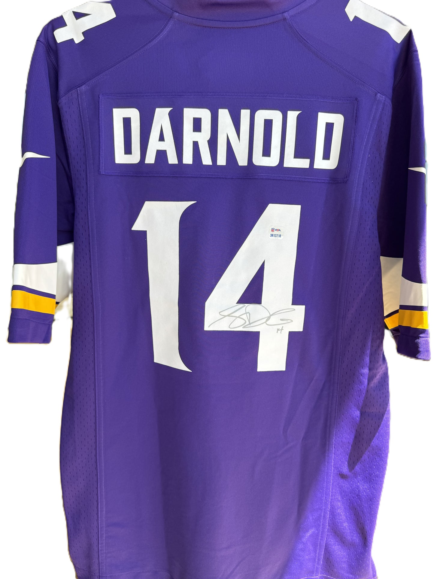 Sam Darnold Hand Signed ✍️ Minnesota Vikings Nike NFL Jersey👕 Also includes PSA Authenticity 🛡️