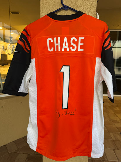 Ja'Marr Chase Hand-Signed✍️ Cincinnati Bengals 🐅Nike Jersey NFL Memorabilia