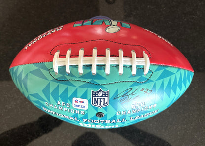 Travis Kelce Signed✍️Kansas City Chiefs Super Bowl 57 Ball With over 15 Signatures inc. Travis Kelce, Jerrick McKinnon, Harrison Butker, Nick Allegretti, Andrew Wylie...