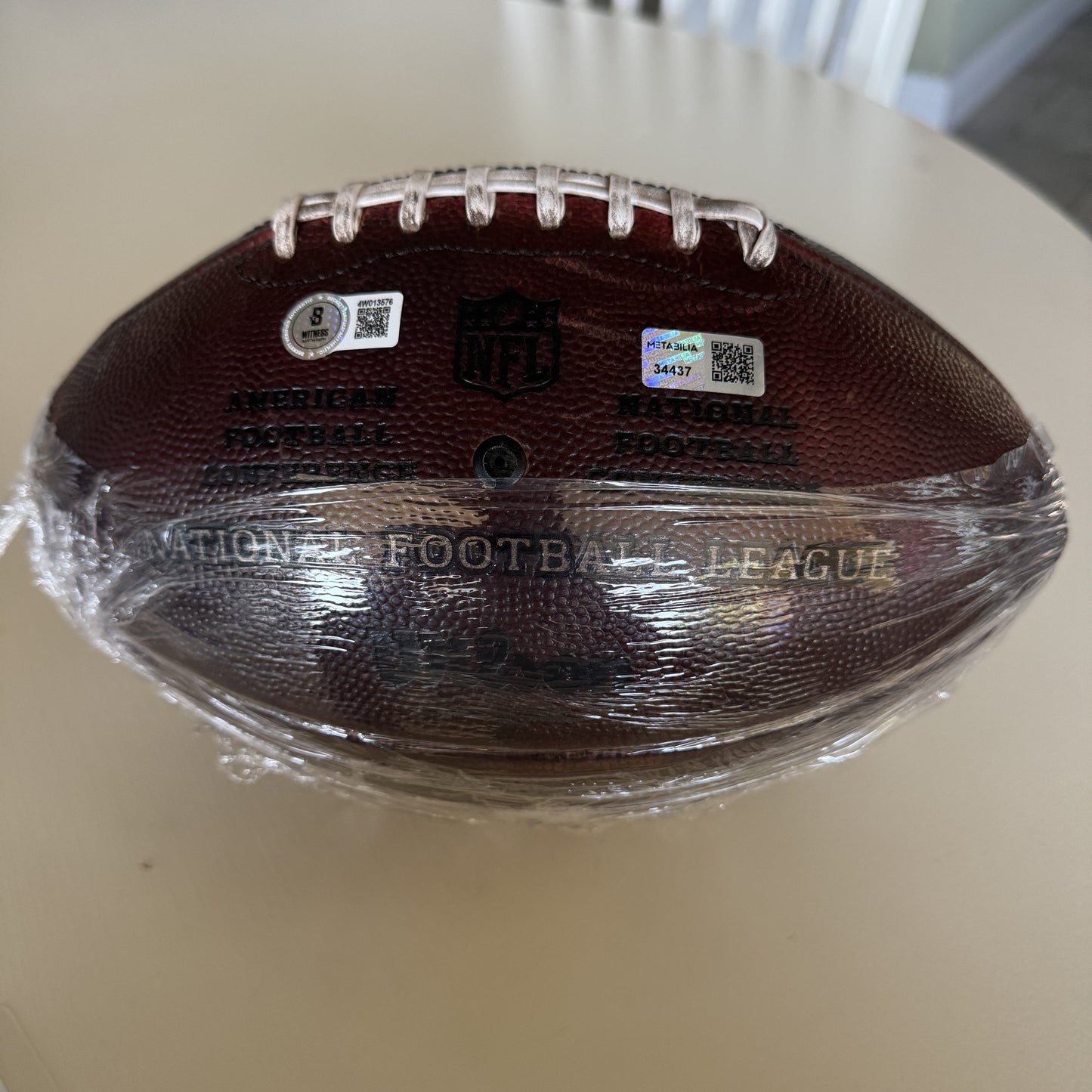 Baker Mayfield GAME USED 11/10/24 PHOTO MATCHED Signed and Inscribed Wilson Duke Ball Tampa Bay Buccaneers vs San Francisco 49ers Also includes Proof of Authenticity 🛡️