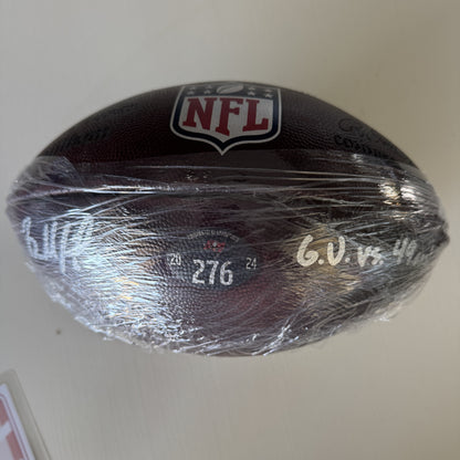 Baker Mayfield GAME USED 11/10/24 PHOTO MATCHED Signed and Inscribed Wilson Duke Ball Tampa Bay Buccaneers vs San Francisco 49ers Also includes Proof of Authenticity 🛡️