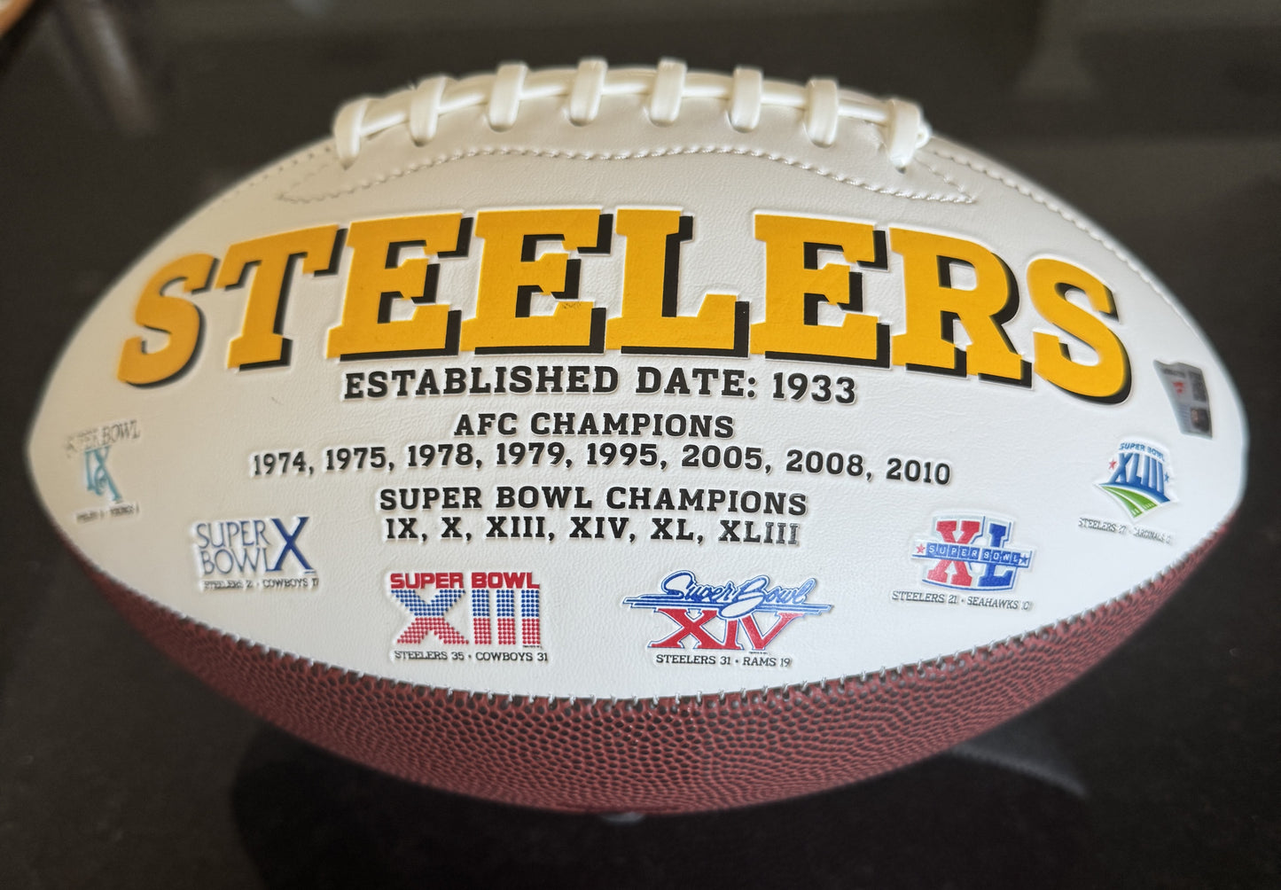 Najee Harris 💪Signed ✍️Pittsburgh Steelers LIMITED EDITION Football with Inscription Inc. Fanatics Hologram 🛡️