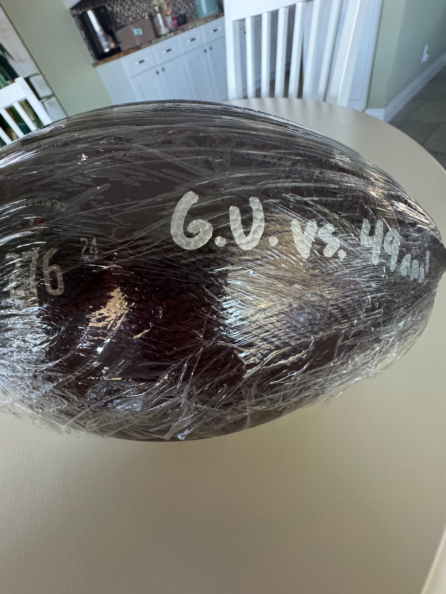 Baker Mayfield GAME USED 11/10/24 PHOTO MATCHED Signed and Inscribed Wilson Duke Ball Tampa Bay Buccaneers vs San Francisco 49ers Also includes Proof of Authenticity 🛡️