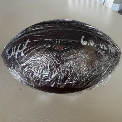 Baker Mayfield GAME USED 09/28/2025 Signed + Inscribed Tampa Bay Buccaneers Ball vs Philadelphia Eagles Also includes Proof of Authenticity 🛡️