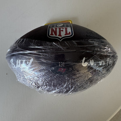 Baker Mayfield GAME USED 09/28/2025 Signed + Inscribed Tampa Bay Buccaneers Ball vs Philadelphia Eagles Also includes Proof of Authenticity 🛡️