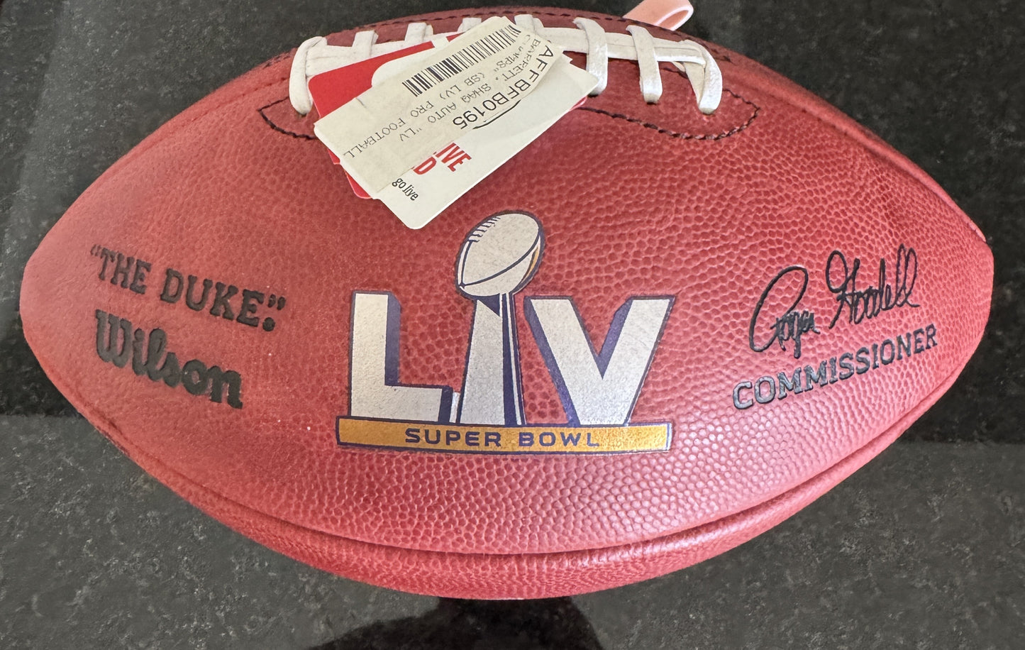 Shaquil Barrett Signed✍️Tampa Bay Buccaneers Super Bowl LV Duke Football with“SB LV CHAMPS” Inscription