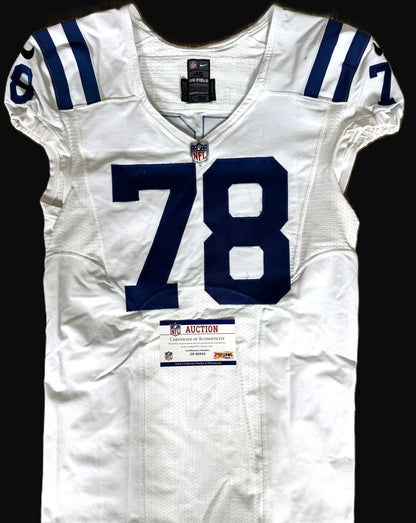 Ryan Kelly Signed ✍️ GAME WORN 10/06/22 Indianapolis Colts On-Field NFL Jersey 🎽 vs. Denver Broncos Also includes PSA Authenticity 🛡️