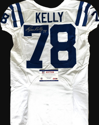 Ryan Kelly Signed ✍️ GAME WORN 10/06/22 Indianapolis Colts On-Field NFL Jersey 🎽 vs. Denver Broncos Also includes PSA Authenticity 🛡️