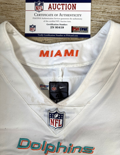 Justin Coleman GAME WORN 10/17/21 PHOTO MATCHED 📸 Miami Dolphins🐬On-Field Jersey 🎽 inc. PSA Authenticity 🛡️ vs Jacksonville Jaguars