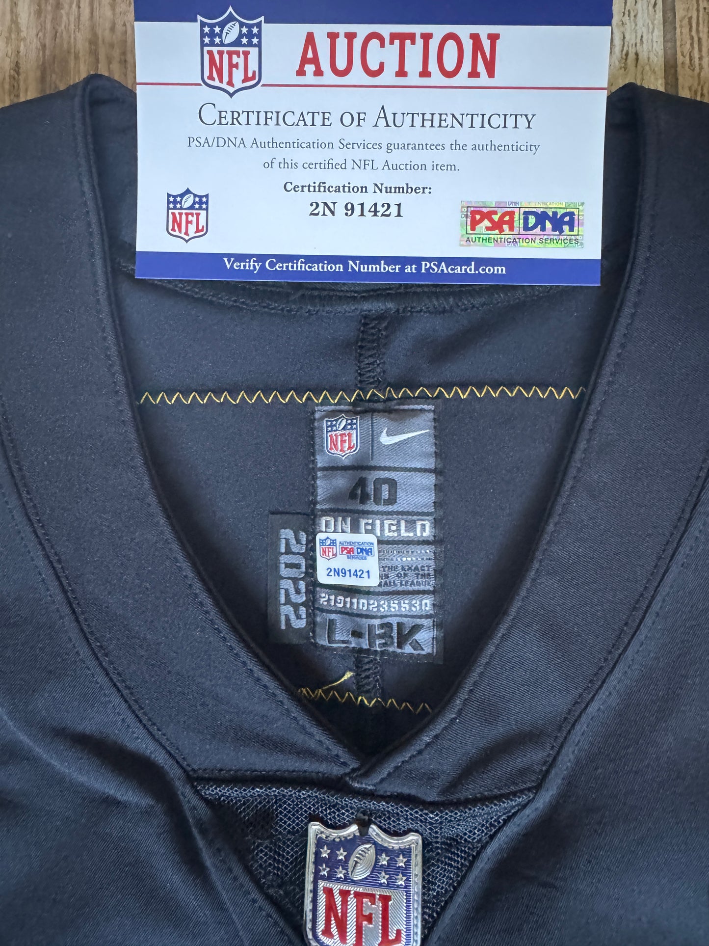Steven Sims GAME WORN 💪10/16/22 PHOTO-MATCHED 📸 Pittsburgh Steelers On-Field NFL Jersey vs. Tampa Bay Buccaneers Also includes PSA Authenticity 🛡️