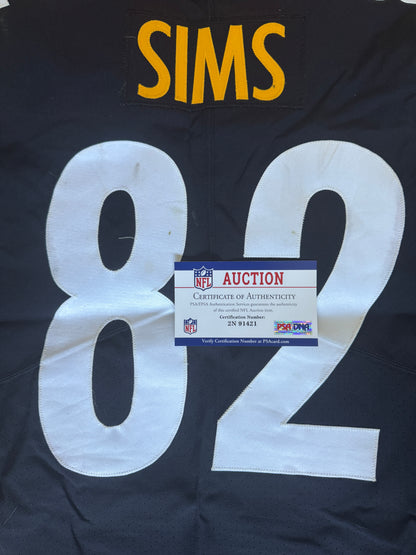 Steven Sims GAME WORN 💪10/16/22 PHOTO-MATCHED 📸 Pittsburgh Steelers On-Field NFL Jersey vs. Tampa Bay Buccaneers Also includes PSA Authenticity 🛡️